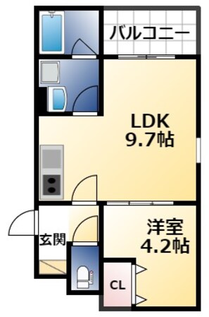 CASA友井の物件間取画像